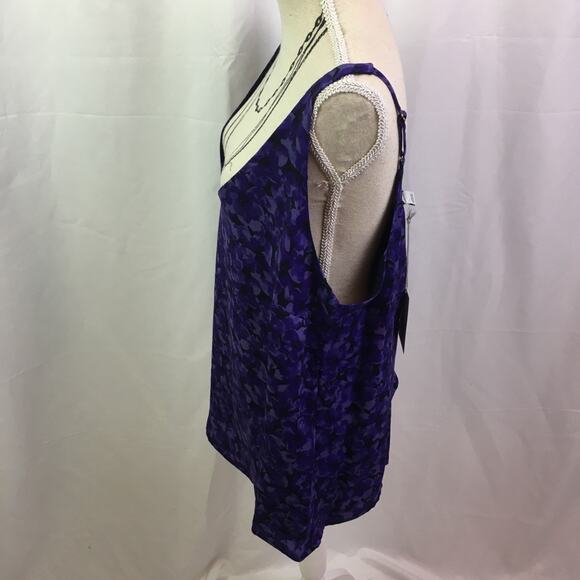 A New Day Shirt Blue Small Floral Tank Top - Picture 8 of 15